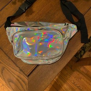 Florescent Fanny Pack with three zipper pockets!! Used once. 🎁